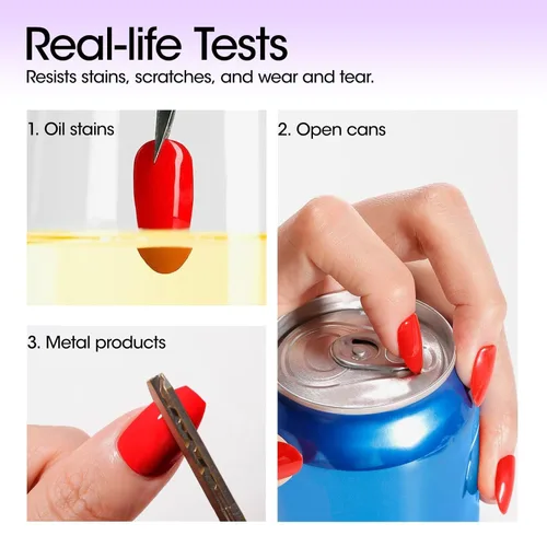 Miniatura 5 de GELLEN - Juego de capa base y capa superior de gel para uñas, 2 piezas de 18 ml, capa superior y base de gel de uñas de alta calidad, no necesita
