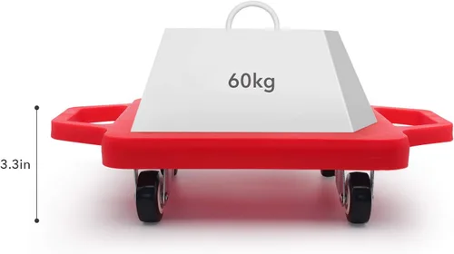 Miniatura 4 de Tabla de sentarse para niños con ruedas universales – Scooter de plástico de seguridad para niños de 6 a 12 años – Scooter deportivo manual con asas