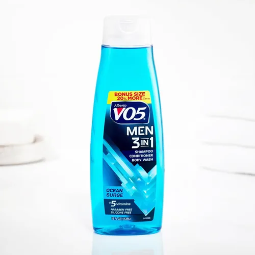 Miniatura 2 de Alberto VO5 Men 3 en 1 Fresh Ocean Surge - Champú acondicionador y gel de baño 3 en 1, con 5 aceites y 5 vitaminas, aroma energizante del océano