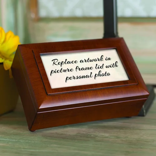 Miniatura 8 de Love My dorado Retriever Cottage Garden Rich Acabado Rayado Petite joyas caja de música Reproduce SongMaravilloso Mundo