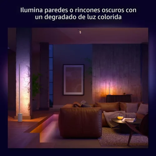 Miniatura 7 de Philips Hue Lámpara de pie inteligente Signe, color blanco - Luz LED de ambiente blanco y color cambiante - 1 paquete - Interior - Control