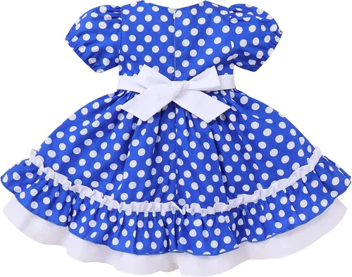 Miniatura 6 de Vestido de lunares para niña, ocasiones especiales, retro, de los años 50, vintage, clásico, vestido de fiesta de té
