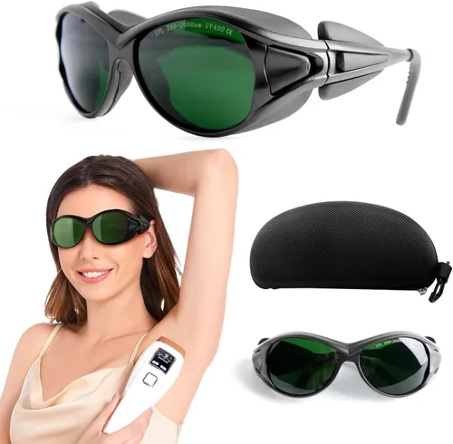 Miniatura 8 de Ultremar Gafas de Terapia de Luz Roja, Protección para los Ojos para Gafas de Bronceado, Gafas de Seguridad Láser IPL 200-2000nm, Protección