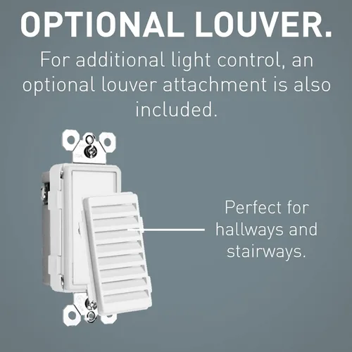 Miniatura 5 de Legrand NTLFULLWPW - Toma de luz nocturna LED radiante ajustable con placa de pared sin tornillos, luz nocturna para escaleras, luz de corte
