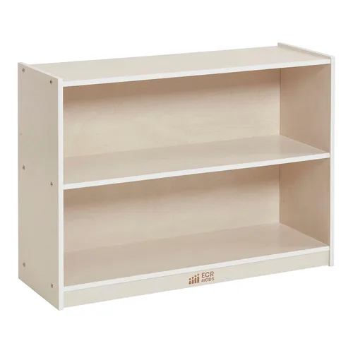Miniatura 14 de ECR4Kids Gabinete de almacenamiento móvil de 2 estantes, muebles de aula, lavado gris