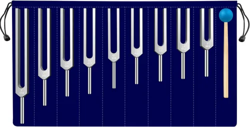 Miniatura 9 de Juego de Diapasones Solfeggio - 9 Diapasones Perfectos para la Reparación del ADN, Chakra, Terapia de Sonido, Mantén Cuerpo, Mente y Espíritu