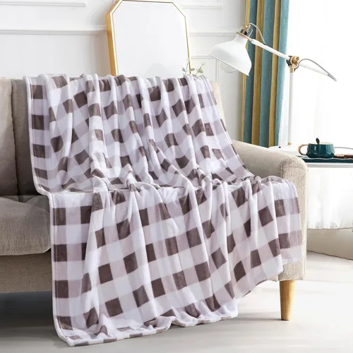 Miniatura 30 de Elegant Comfort Velvet Touch Ultra Lujosa Manta/Frazada de Vellón con Estampado Navideño de Vacaciones - 50 x 60 pulgadas, (Flor de Pascua), 50 x 60