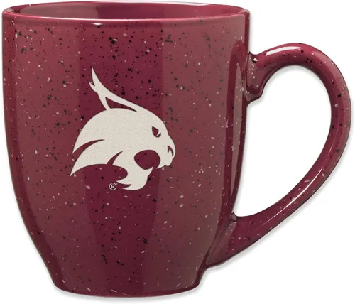 Miniatura 204 de Rico Industries NCAA Virginia Tech Hokies Maroon - Taza de café de cerámica grabada con láser, color del equipo, 16 onzas