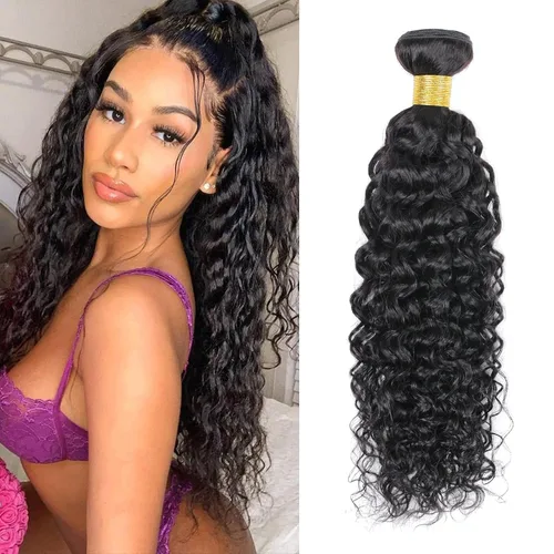 Miniatura 55 de Paquetes de cabello afro rizado y kinky, extensiones de cabello humano de 8 pulgadas, tejido rizado sin procesar, doble entretejido, virgen