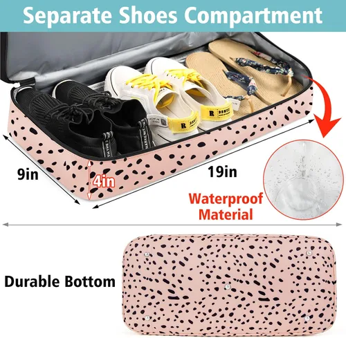 Miniatura 2 de Gym Bag for Women Weekender Bag with Waterproof Shoe Compartment Sports Travel Duffel 3pcs Set Carry On Overnight Bags for Business Trip Travel Gym