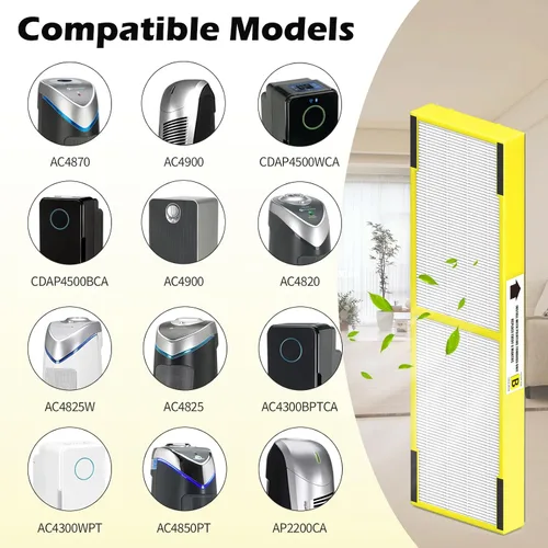 Miniatura 3 de Paquete de 3 filtros FLT4825 B de repuesto y LB4000 compatibles con filtro G-Guardian B purificador AC4825 AC4825E AC4300 AC4800 AC4900 AC4850, 3