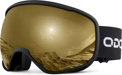 Miniatura 9 de Odoland Gafas de esquí de nieve S2 de doble lente antivaho OTG a prueba de viento UV400 para hombres, mujeres y jóvenes, esquí, snowboard Lente