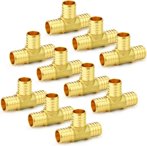 Miniatura 24 de GASHER 10 piezas sin plomo latón 1 "acoplamiento Pex, accesorios Pex de 1 pulgada para tubería Pex