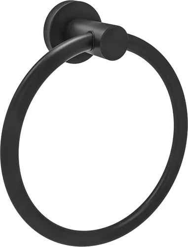 Miniatura 7 de RARXTR Toallero de níquel cepillado, soporte para toallas de mano para baño, cocina, base redondeada moderna, montaje en pared, acero inoxidable