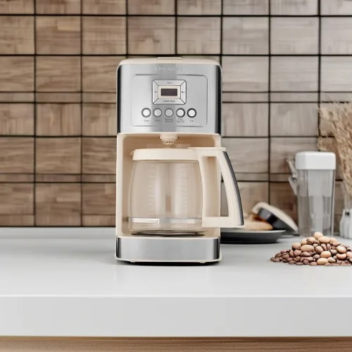 Miniatura 5 de Cuisinart - Cafetera con jarra de vidrio de 14 tazas, totalmente automática, con control de intensidad de preparación y ajuste de 1-4 tazas, acero