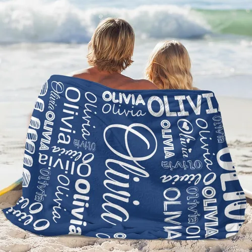 Miniatura 6 de Dr.TOUGH Mantas personalizadas para niños y adultos, mantas personalizadas con nombre, manta personalizada para niños con nombre, regalos