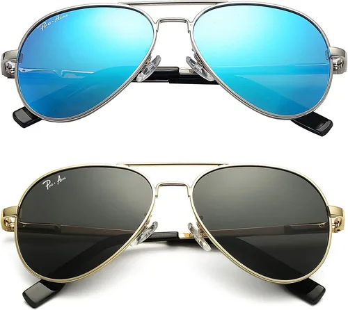 Pro Acme Gafas de sol polarizadas pequeñas de aviador para niños y jóvenes de 3 a 18 años con dos tamaños 1.969 in 2.047 in