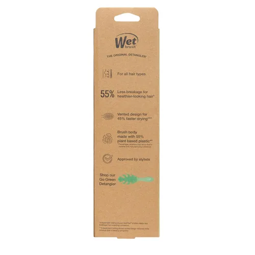 Miniatura 12 de Wet Brush Go Green Speed Dry - Cepillo de diseño ventilado y cerdas ultrasuaves HeatFlex, mango ergonómico, para cabello enredado e incontrolable