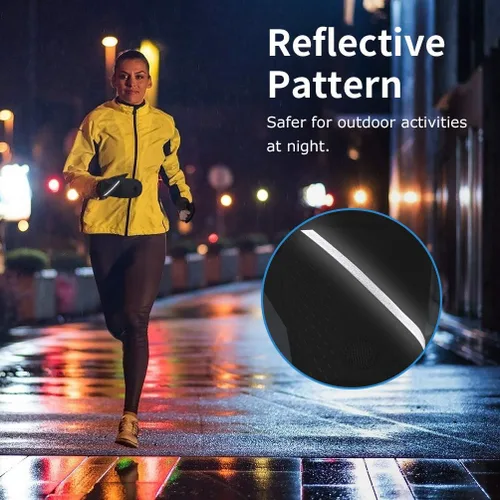 Miniatura 6 de Guantes convertibles de invierno sin dedos con guante térmico cálido para clima frío cálido polar para hombres y mujeres para fotografía de mensajes