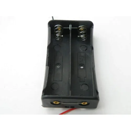Miniatura 2 de Soporte para batería 2 ranuras Paralelo Baterías Clip Caja 3.7V 18650 Titulares de batería doméstica 5 unids