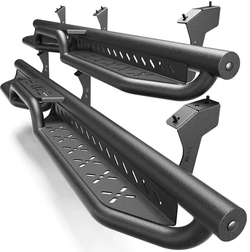 Miniatura 19 de Estribos para Wrangler JK 2007-2018, pasos de trabajo de acero resistente Heavy-Duty Work Steps, 550-LB Capacity, Easy Cab & Bed Access, Jobsite