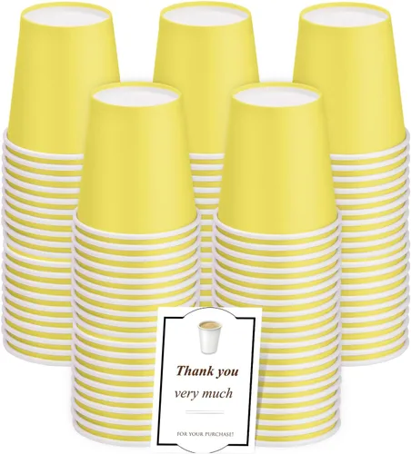 Miniatura 27 de Paquete de 50 vasos de papel desechables de 3 onzas, vasos de papel para baño de café, tazas pequeñas para aperitivos, baño, expreso, perfecto