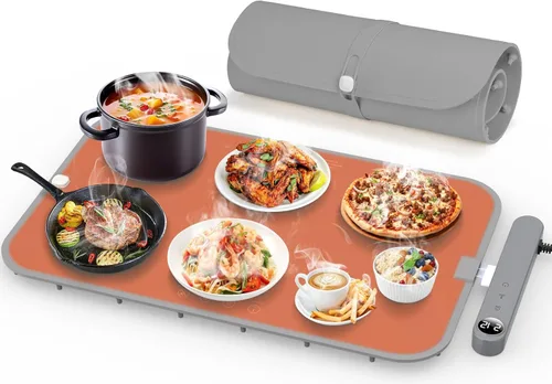 Miniatura 9 de Tapete de calentamiento de alimentos desmontable de alta tecnología, calentamiento rápido de grafeno de superficie completa, bandeja