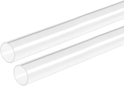 Miniatura 28 de DMiotech 2pcs 0.394 in x 0.551 in 12" tubo de acrílico transparente rígido tubo de plástico para acuario tubería de agua, sistema de refrigeración