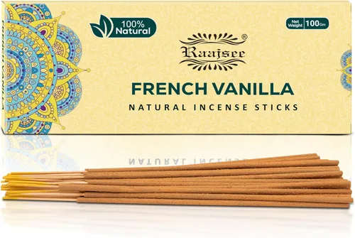 Miniatura 24 de Raajsee Varillas de incienso natural de flores de jazmín, paquete de 3.53 oz, 100% puro, orgánico, natural, enrollado a mano, libre de productos