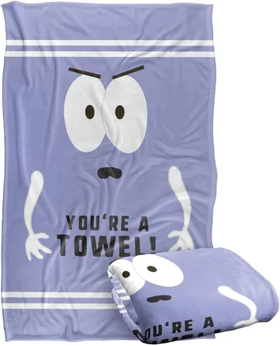 South Park Towelie You're A Towel - Manta de tacto sedoso, súper suave, 36 x 58 pulgadas