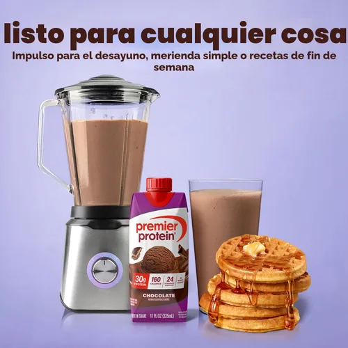 Miniatura 5 de Premier Protein - Batido de proteína sabor a chocolate, 30 gramos de proteína, sin azúcar añadida, 24 vitaminas y minerales para apoyar la salud