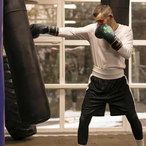 Miniatura 3 de Guantes de boxeo para hombres y mujeres, guantes de entrenamiento profesionales para sparring, entrenamiento de bolsa pesada, guantes de enfoque