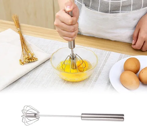 Miniatura 3 de Batidor de huevos de acero inoxidable, batidora de mano 2025, batidora de huevos, agitador de mano para mezclar, batir y agitar, accesorio de cocina