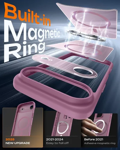 Miniatura 87 de TOCOL Funda para iPhone 11, compatible con Magsafe, protección completa de cámara, imanes integrados, protección contra caídas, funda translúcida