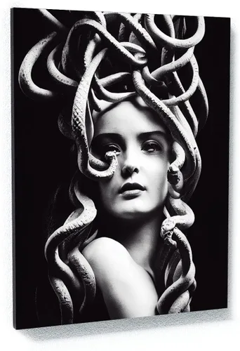 Sense Canvas Medusa Greek Mythology 2 - Lienzo decorativo para decoración del hogar, póster grande de 30 x 40 / 0.75 pulgadas Medusa Mitología