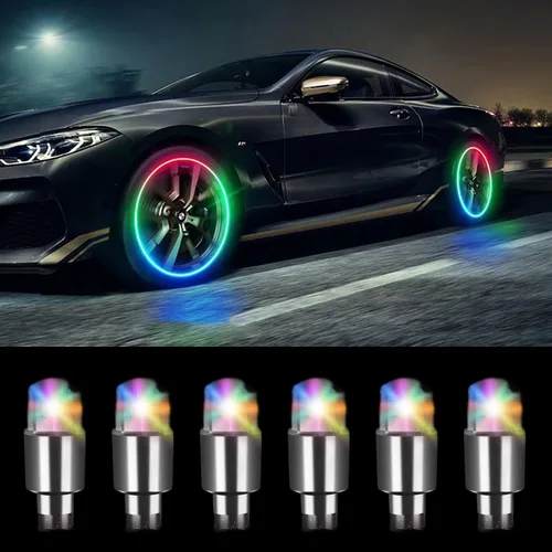 Miniatura 11 de 20 PIEZAS Tapas Fluorescentes para Vástago de Válvula de Neumático - Cubiertas Luminosas para Neumáticos de Vehículos Universales - Accesorios