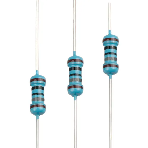 Miniatura 101 de 100pcs 1 ohm Resistor 1/4w (0.25 W) Resistencia fija de película metálica de tolerancia ±1%, múltiples valores de resistencia opcional