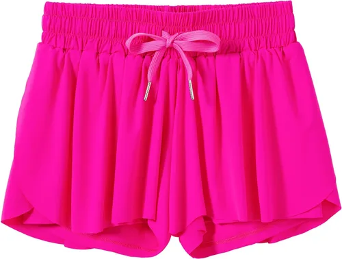 Miniatura 2 de Dancer queen Pantalones cortos holgados con cordón para niñas, pantalones cortos deportivos para correr, deportes, gimnasia para 6 a 12 años