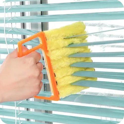 Blind Cleaner Tool, Mini Blind Duster Clean Brush, Dust Venetian Brush, Yellow S8 Naranja