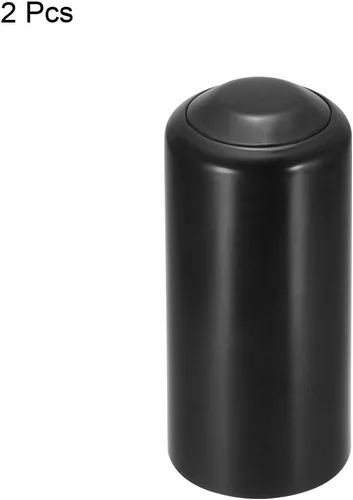 Miniatura 3 de uxcell Tapa de batería Mic Batería Tornillo en Tapa Tapa Tapa Inalámbrica Negro 2