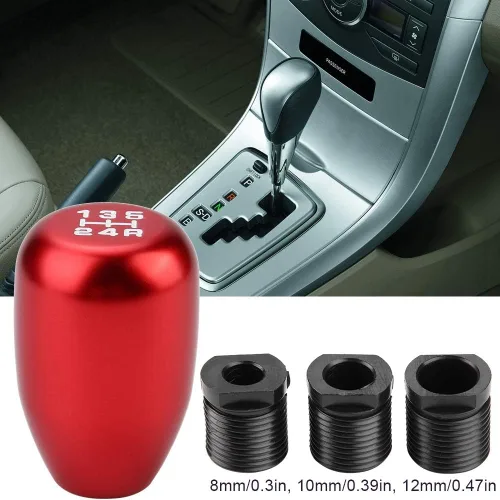 Miniatura 2 de Pomo de cambio de marchas de 5 velocidades para coche, pomo manual de cambio de marchas con cabezal de palanca de cambios y palanca de cambios con 3