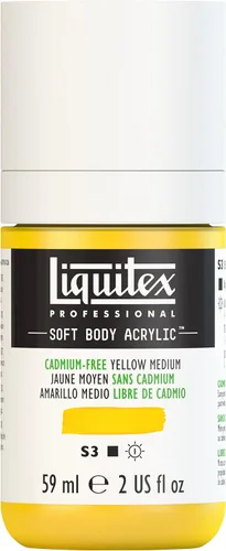 Miniatura 41 de Liquitex Professional Soft Body - Pintura acrílica, botella de 2 onzas (59 ml), blanco titanio Titanio Blanco