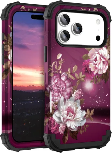 Miniatura 133 de Hocase Funda para iPhone SE 2022/2020, resistente a prueba de golpes, de plástico duro+goma de silicona, funda protectora híbrida para iPhone SE