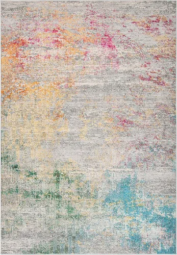 Miniatura 38 de SAFAVIEH Madison Collection - Alfombra de pasillo de 2 pies 2 pulgadas x 6 pies, beige y gris, no desprende pelusa y de fácil cuidado