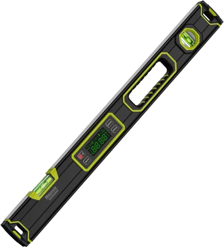 Miniatura 7 de Mecurate Nivel digital de 10 pulgadas, buscador de ángulo electrónico portátil con pantalla retroiluminada, precisión de ± 0.1°, base magnética, 4