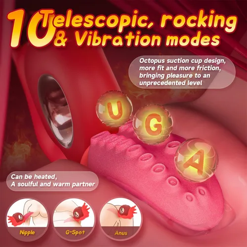 Miniatura 4 de Sex Toys - Vibradores para adultos para mujeres, vibrador de presión de lengua, vibrador de calentamiento, juguete sexual con 10 lamiendo