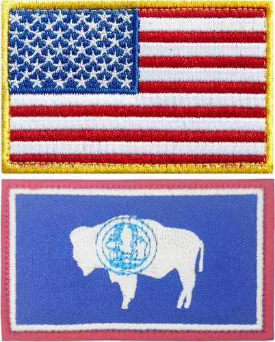Miniatura 11 de stidsds Paquete de 2 parches de bandera estadounidense de Chicago de Estados Unidos, parches bordados, banderas de Estados Unidos, parche táctico