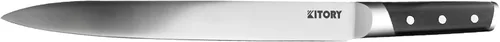 Cuchillo de rebanar de 12 pulgadas – Cuchillo japonés para tallar carne y barbacoa para Turquía – Acero alemán de alto carbono – Pakka de gran