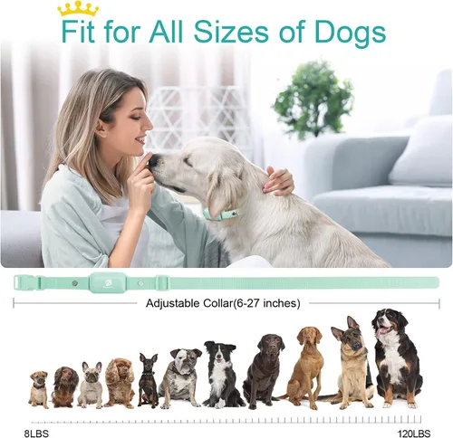 Miniatura 5 de Bousnic Collar de Choque para Perros - Collar de Entrenamiento Eléctrico para Perros, Impermeable, Recargable con Control Remoto para Perros
