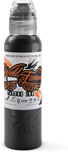 Miniatura 10 de World Famous - Tinta negra opaca para tatuaje, ultra fina, de larga duración para forro, sombreado y maquillaje permanente, suministros de tatuaje
